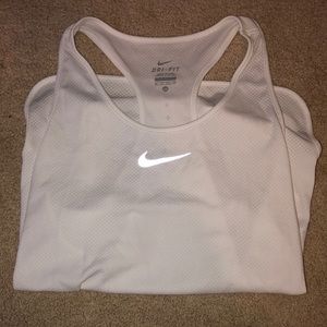 White Nike tank top